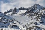 Rakouský ledovec Stubai v zimě