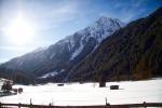 Rakouské údolí Stubaital v zimě